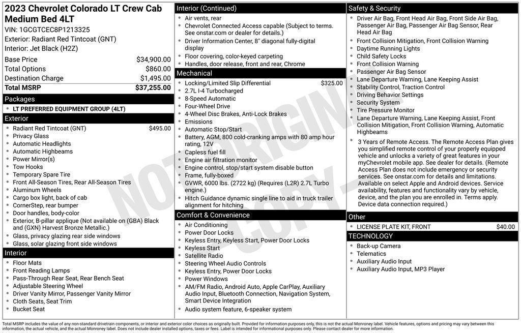 used 2023 Chevrolet Colorado car, priced at $29,950