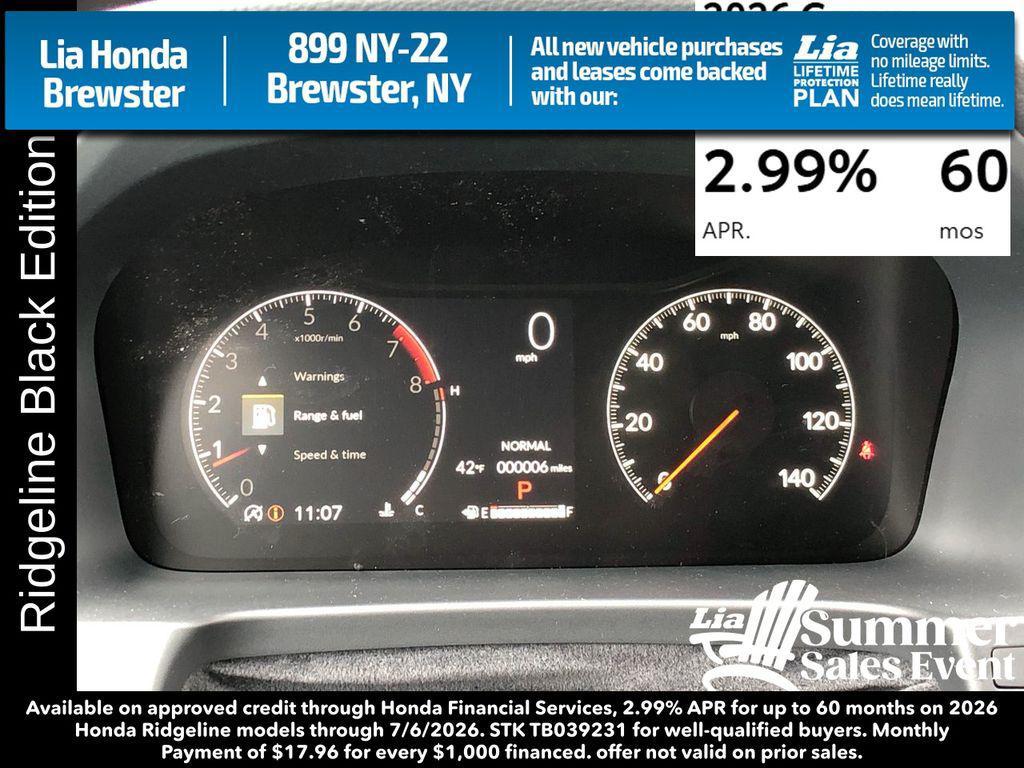 new 2026 Honda Ridgeline car, priced at $48,890