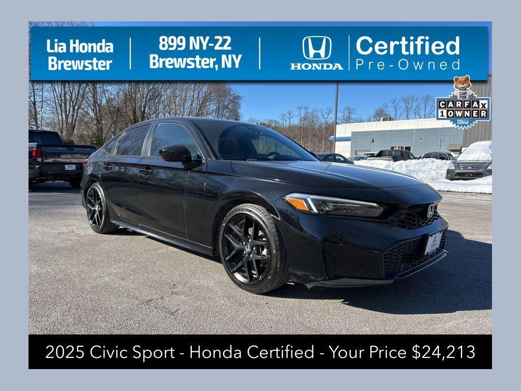 used 2025 Honda Civic car, priced at $24,213