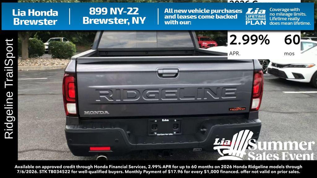 new 2026 Honda Ridgeline car, priced at $47,490