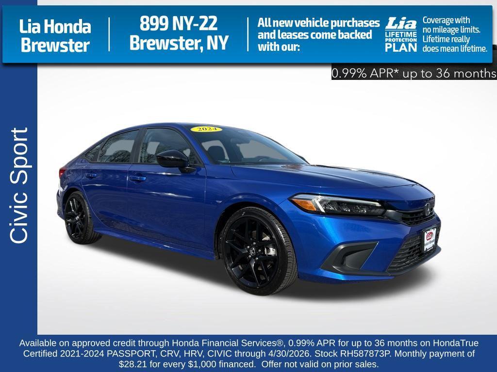 used 2024 Honda Civic car, priced at $25,750