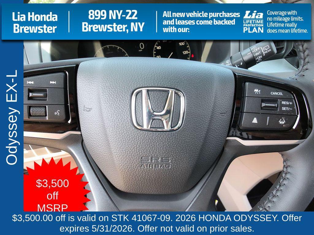 new 2026 Honda Odyssey car, priced at $44,290