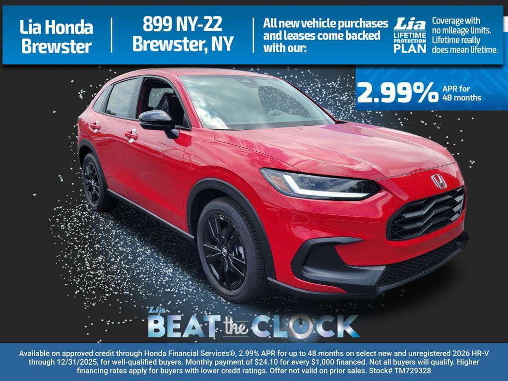 new 2026 Honda HR-V car, priced at $30,950