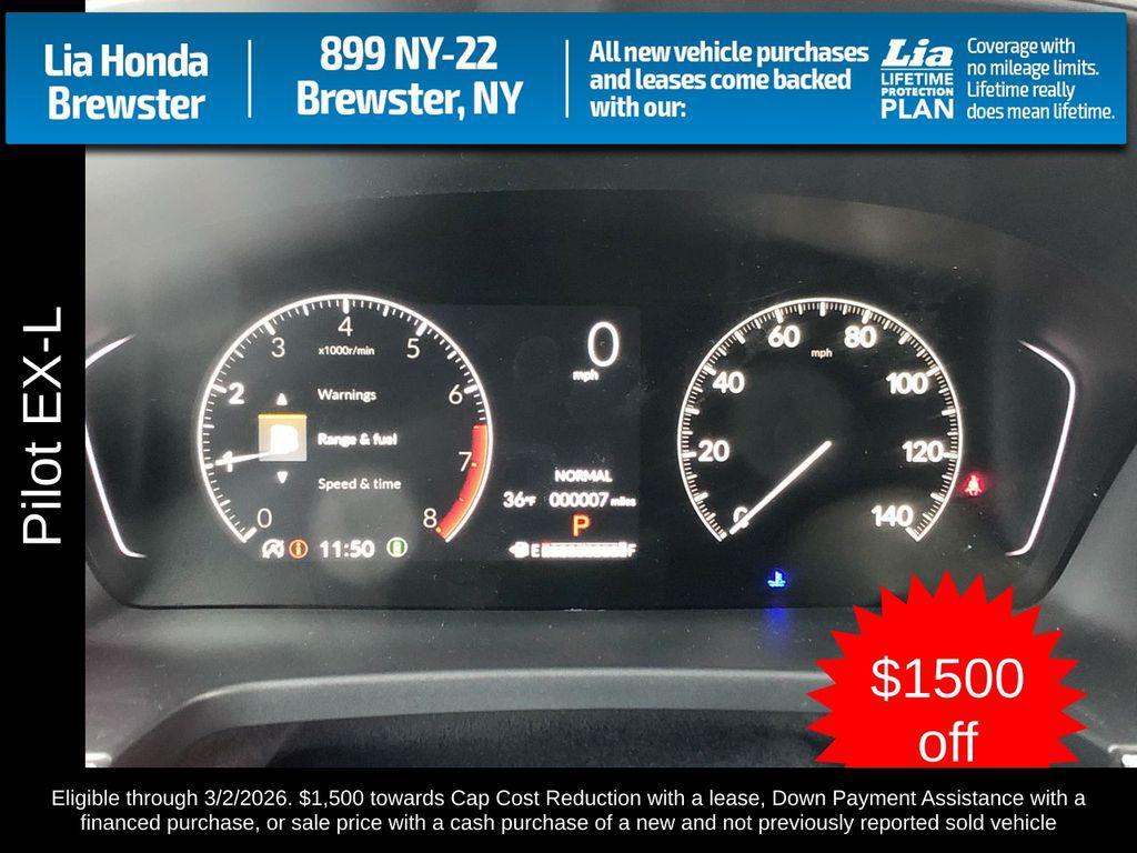 new 2025 Honda Pilot car, priced at $47,550