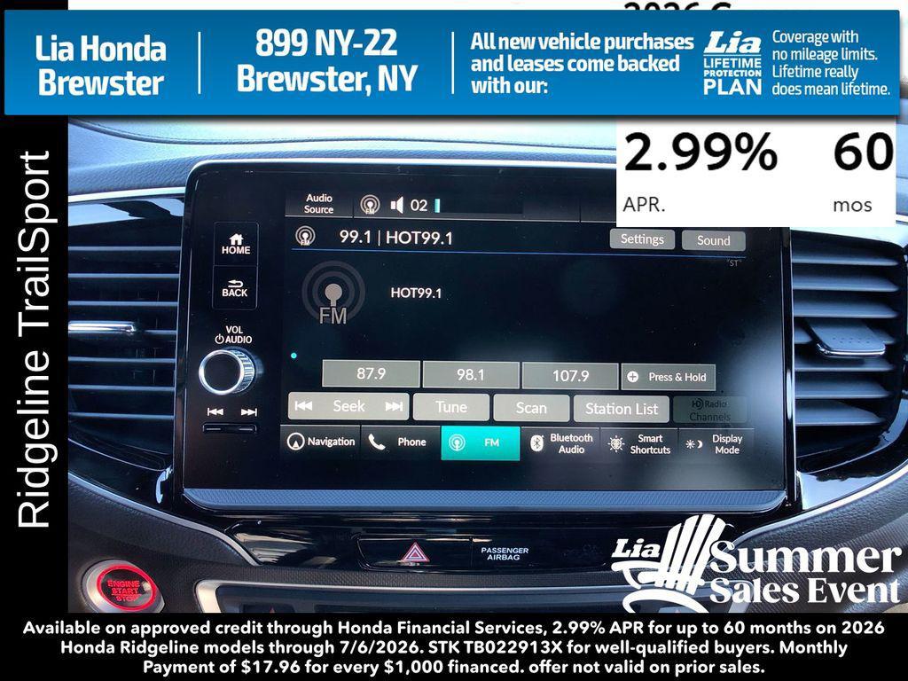 new 2026 Honda Ridgeline car, priced at $47,490
