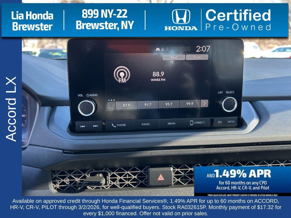 used 2024 Honda Accord car, priced at $23,844