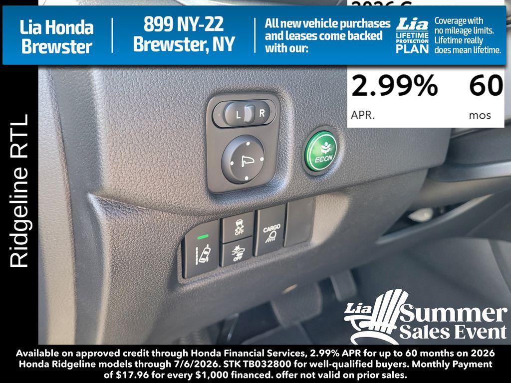 new 2026 Honda Ridgeline car, priced at $45,545