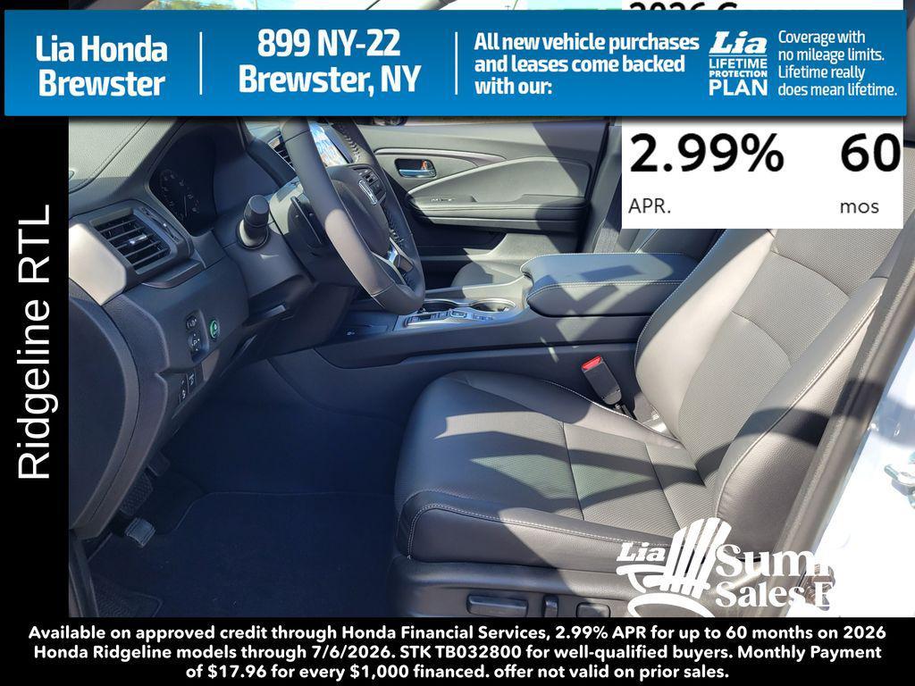 new 2026 Honda Ridgeline car, priced at $45,545
