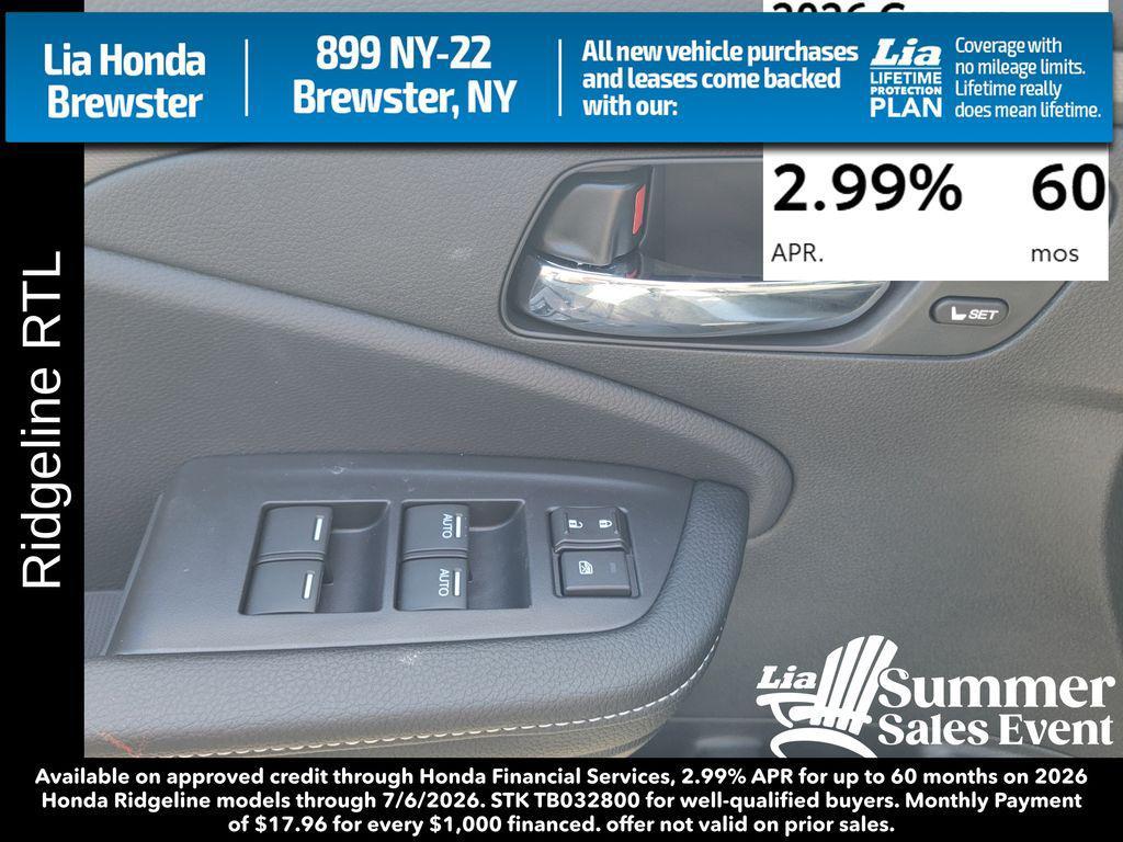 new 2026 Honda Ridgeline car, priced at $45,545