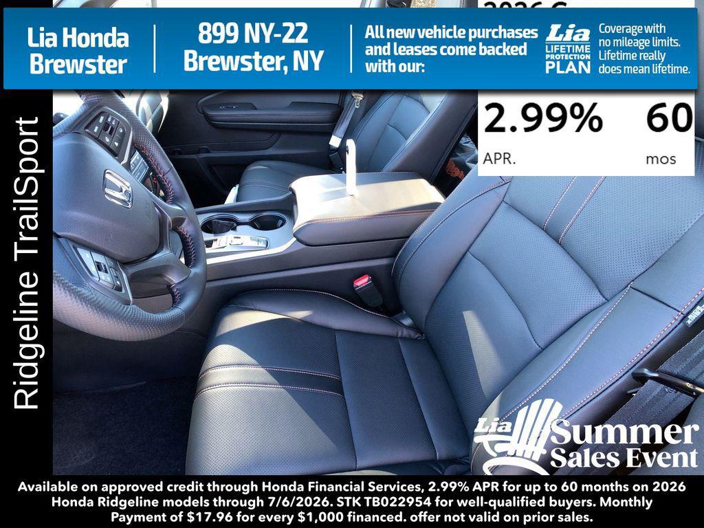 new 2026 Honda Ridgeline car, priced at $47,490