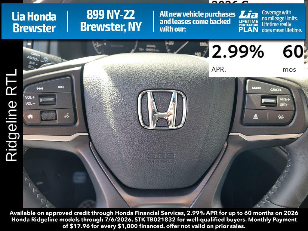 new 2026 Honda Ridgeline car, priced at $45,545