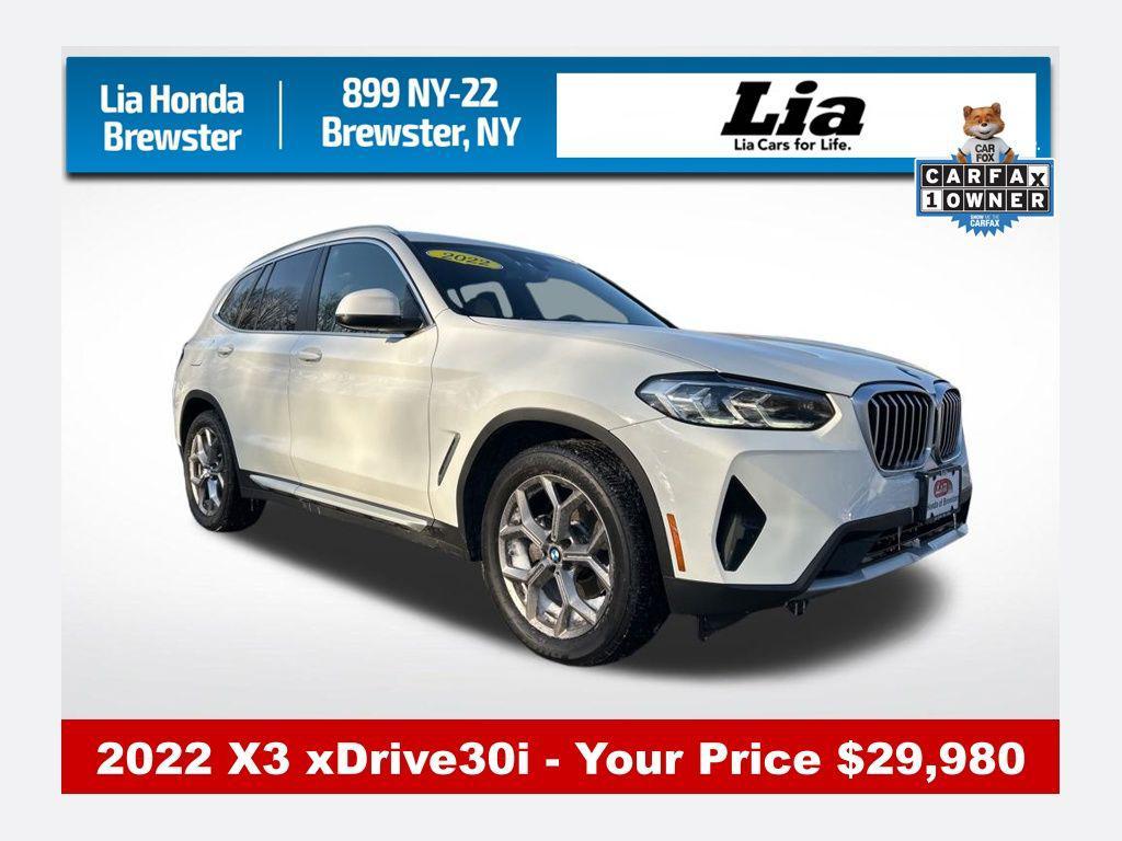 used 2022 BMW X3 car, priced at $29,980