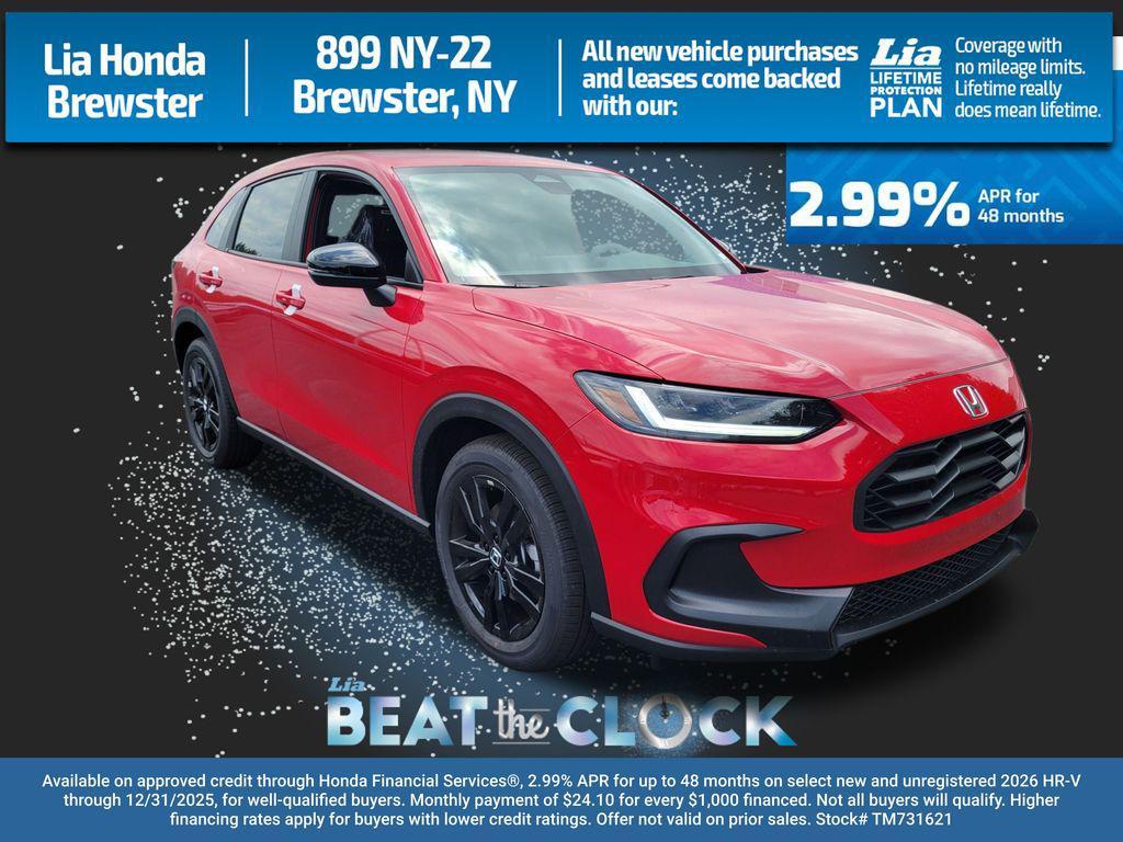 new 2026 Honda HR-V car, priced at $30,950