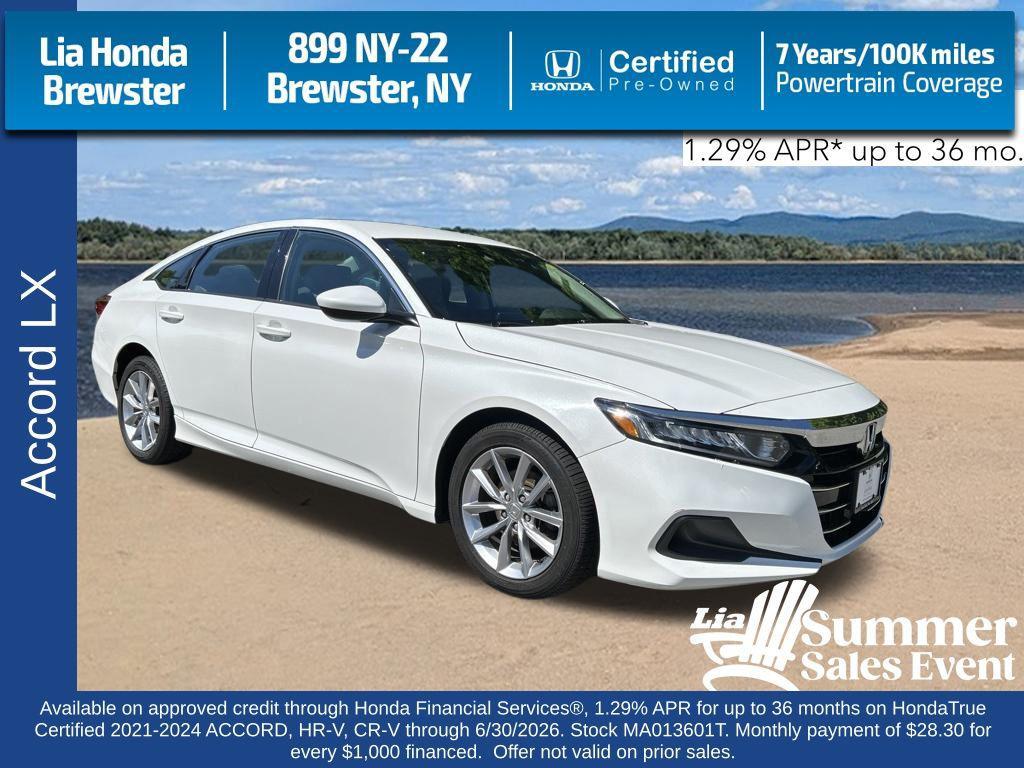 used 2021 Honda Accord car, priced at $21,499