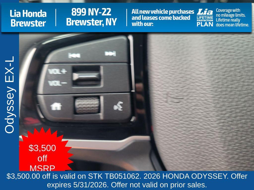 new 2026 Honda Odyssey car, priced at $45,775