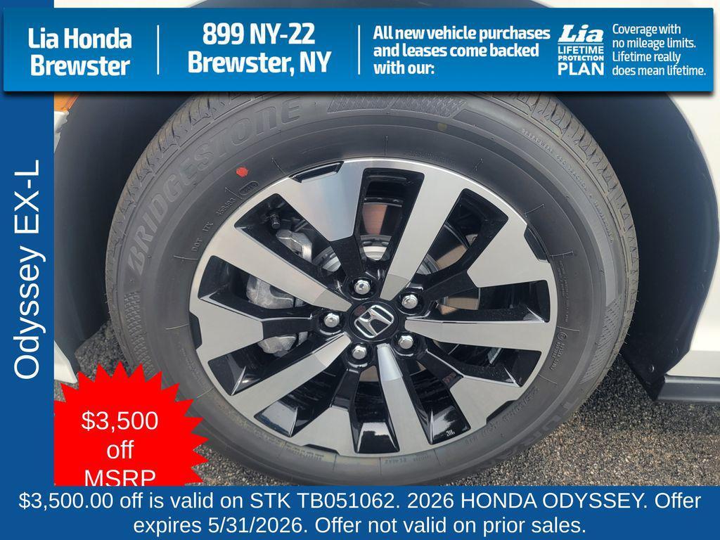 new 2026 Honda Odyssey car, priced at $45,775