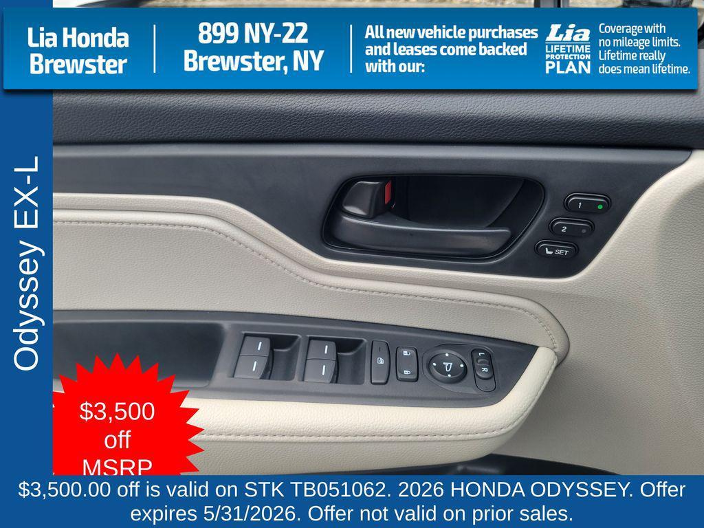 new 2026 Honda Odyssey car, priced at $45,775