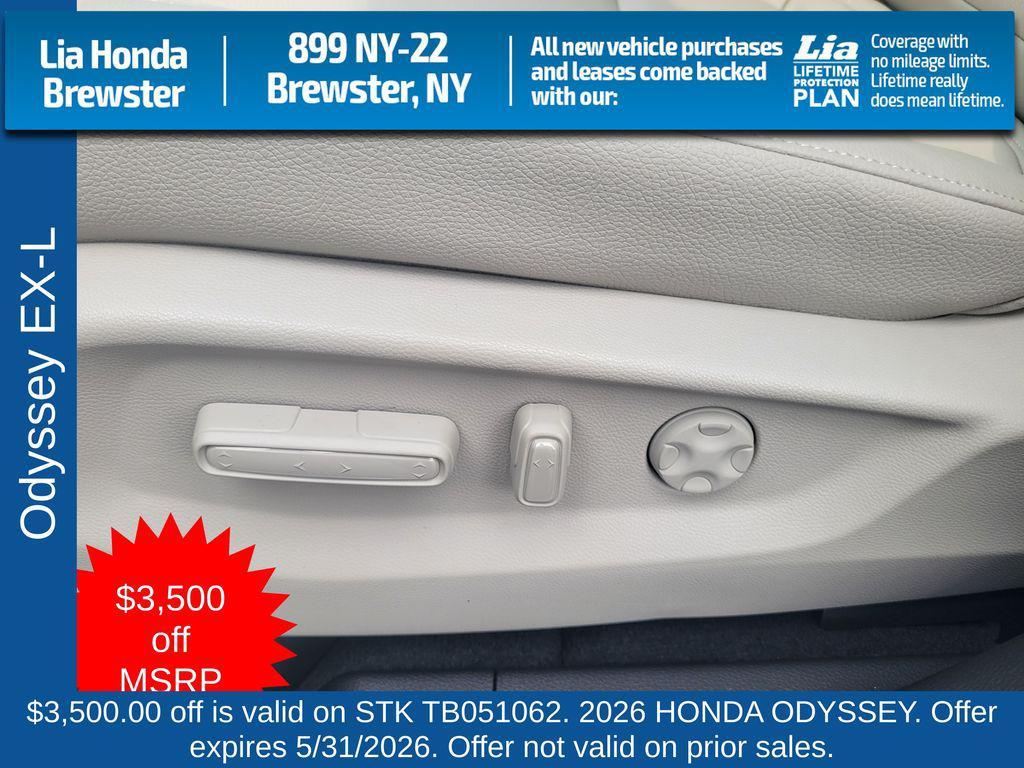 new 2026 Honda Odyssey car, priced at $45,775