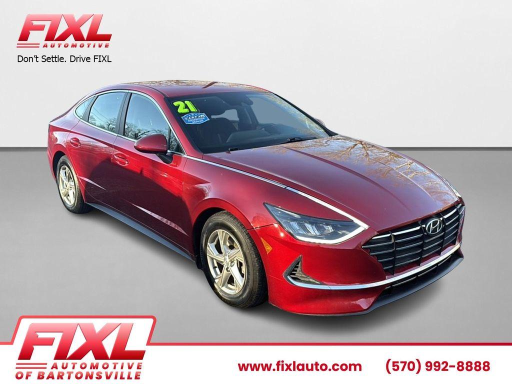 used 2021 Hyundai Sonata car, priced at $16,742