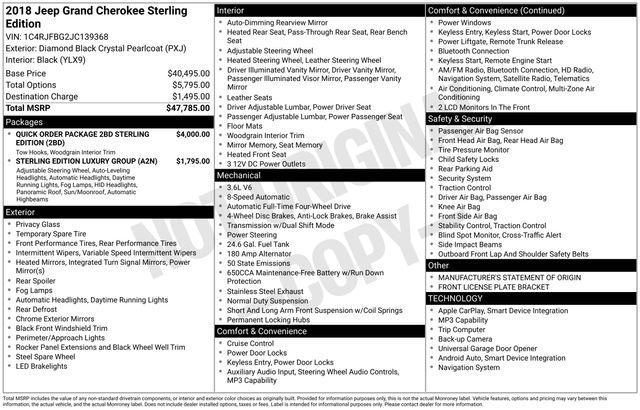 used 2018 Jeep Grand Cherokee car, priced at $14,776