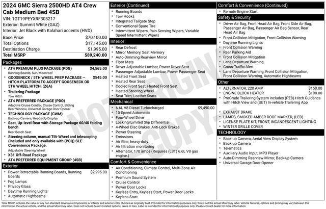 used 2024 GMC Sierra 2500 car, priced at $54,354