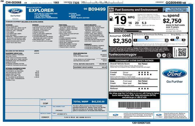 used 2016 Ford Explorer car, priced at $12,630