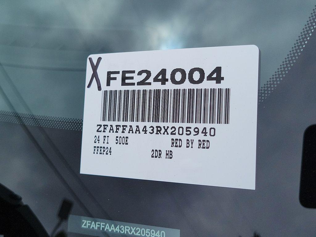 new 2024 FIAT 500e car, priced at $34,220