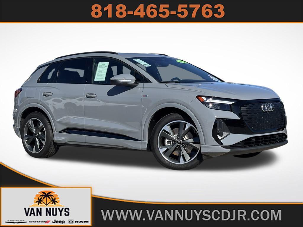 used 2024 Audi Q4 e-tron car, priced at $43,000