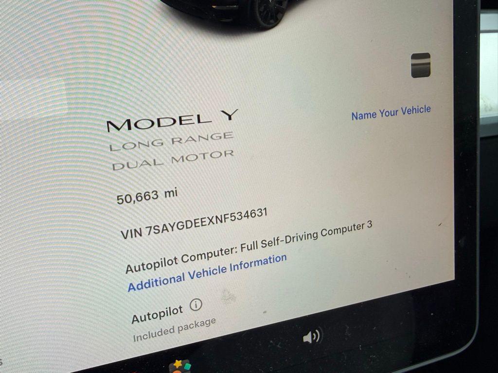 used 2022 Tesla Model Y car, priced at $27,000