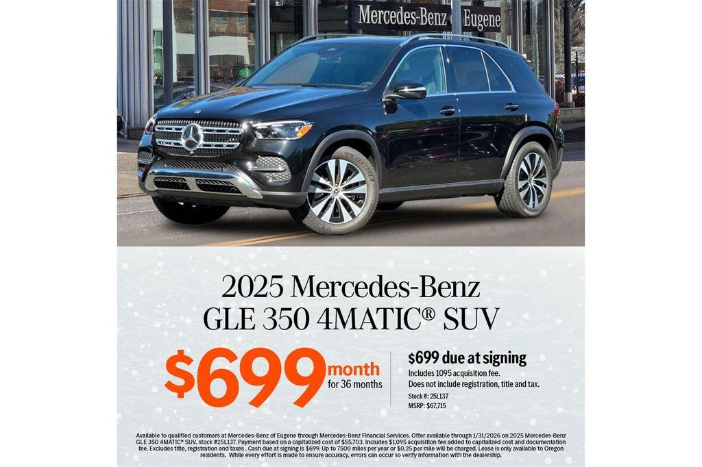 used 2025 Mercedes-Benz GLE 350 car, priced at $54,608