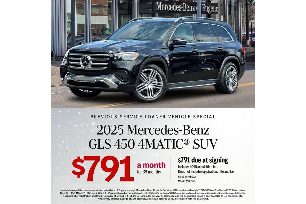 used 2025 Mercedes-Benz GLS 450 car, priced at $77,000