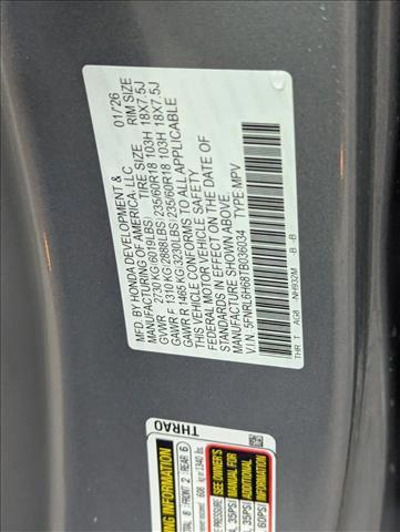 new 2026 Honda Odyssey car, priced at $43,237