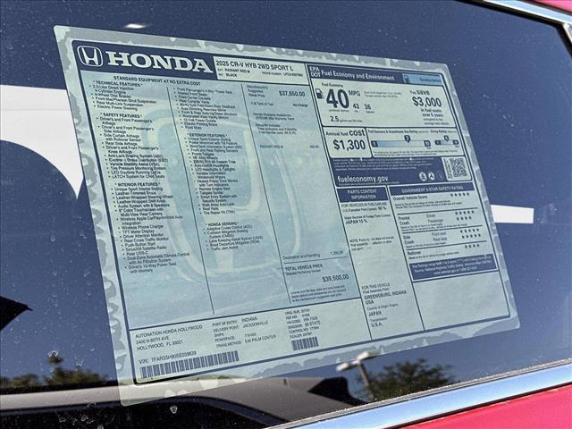 new 2025 Honda CR-V Hybrid car, priced at $37,608