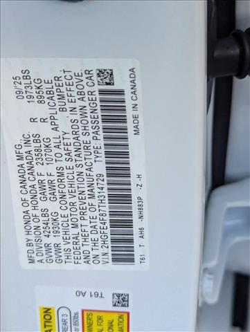 new 2026 Honda Civic Hybrid car, priced at $29,617