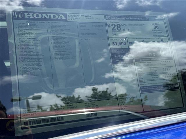 new 2025 Honda CR-V car, priced at $32,175
