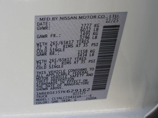 new 2026 Nissan Frontier car, priced at $36,008