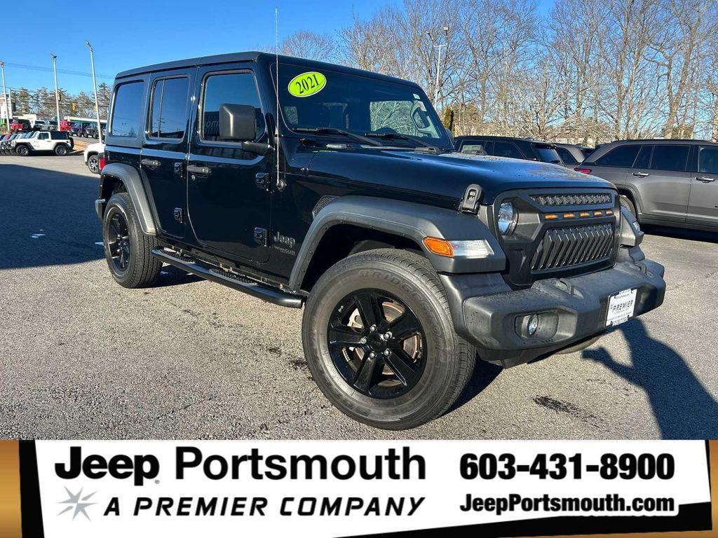 used 2021 Jeep Wrangler Unlimited car, priced at $26,375