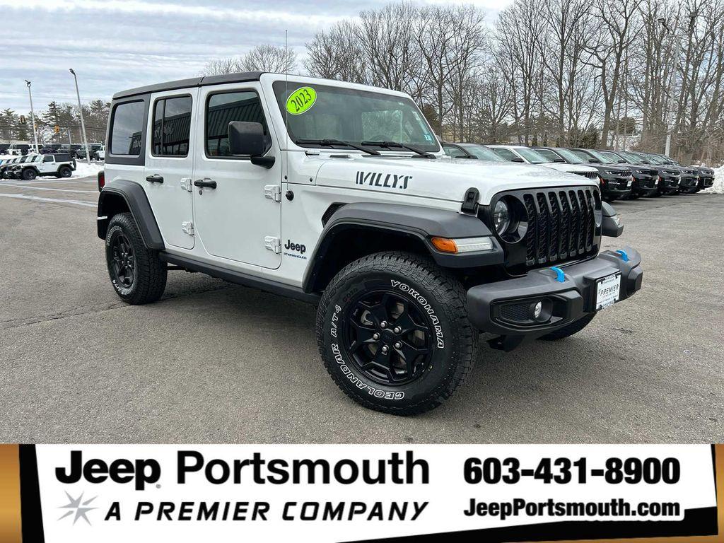 used 2023 Jeep Wrangler 4xe car, priced at $28,475