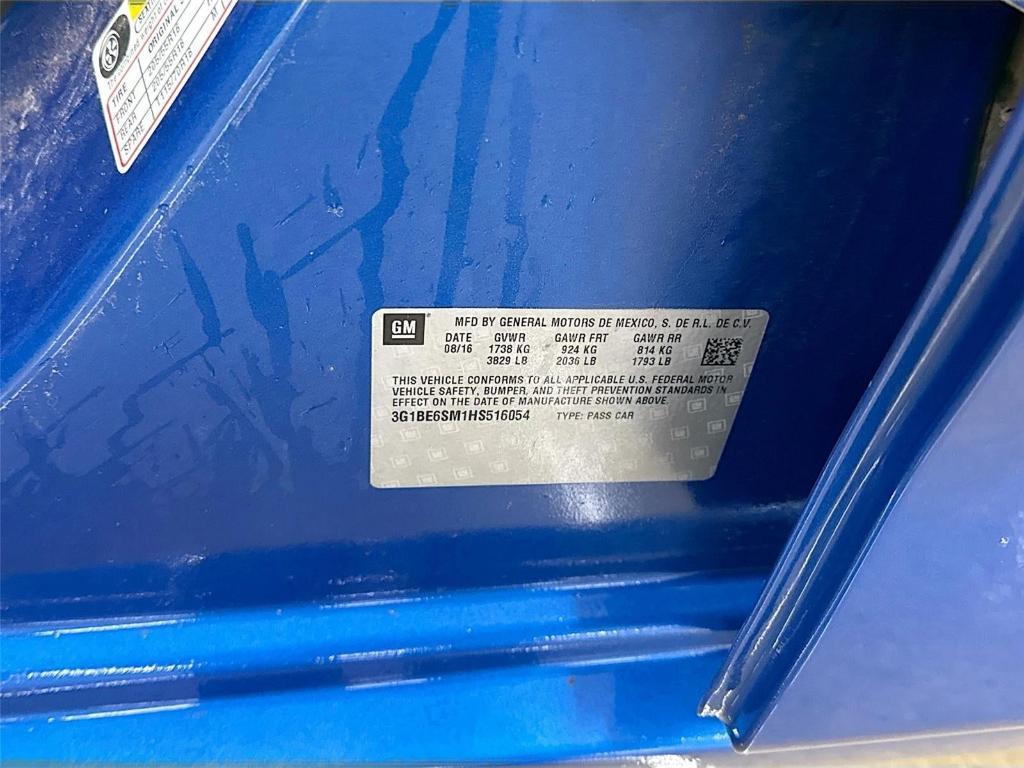 used 2017 Chevrolet Cruze car, priced at $9,497