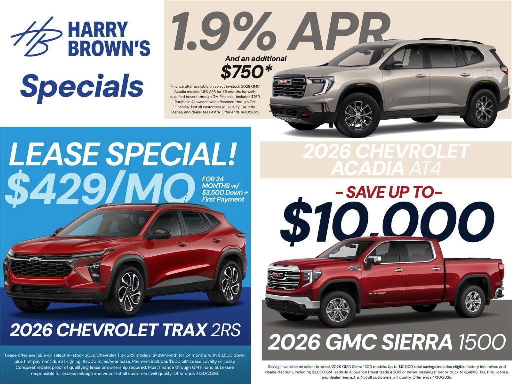 new 2026 GMC Acadia car, priced at $54,871