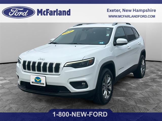 used 2021 Jeep Cherokee car, priced at $15,528