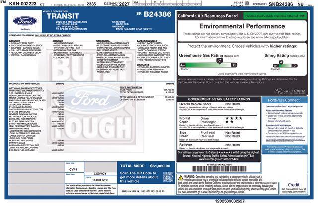 new 2025 Ford Transit-250 car, priced at $61,060