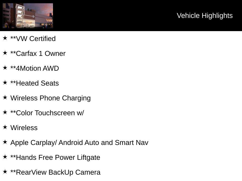 used 2023 Volkswagen Atlas car, priced at $27,000