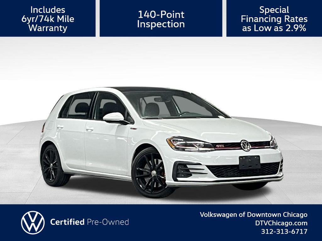 used 2021 Volkswagen Golf GTI car, priced at $25,000