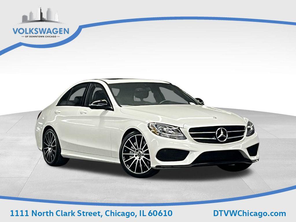 used 2018 Mercedes-Benz C-Class car, priced at $15,000