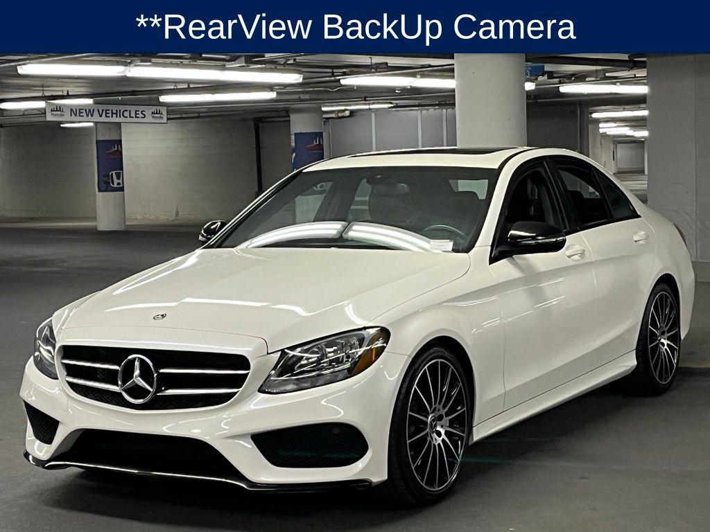 used 2018 Mercedes-Benz C-Class car, priced at $15,000