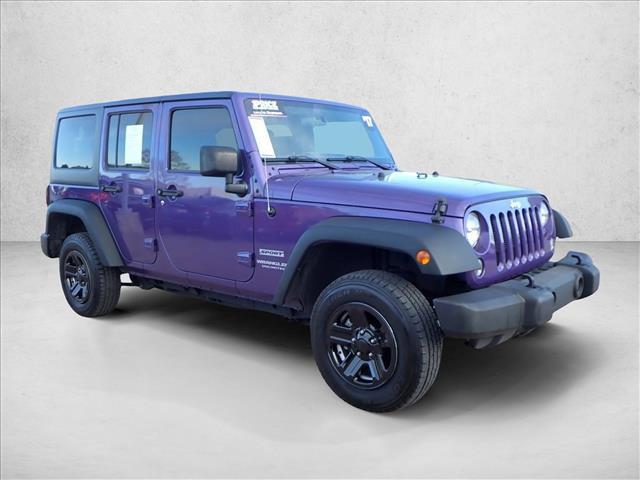 used 2017 Jeep Wrangler Unlimited car, priced at $17,638