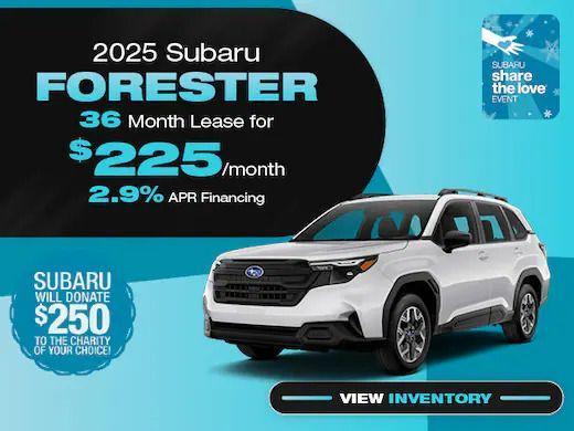 new 2025 Subaru Forester car, priced at $35,556