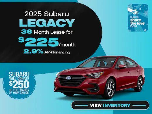 new 2025 Subaru Legacy car, priced at $29,505