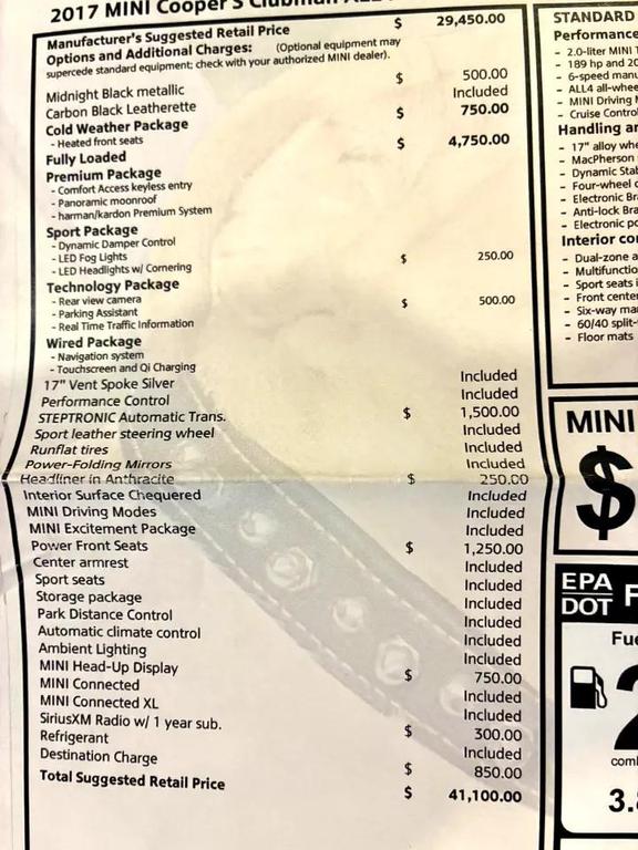 used 2017 MINI Clubman car, priced at $8,995